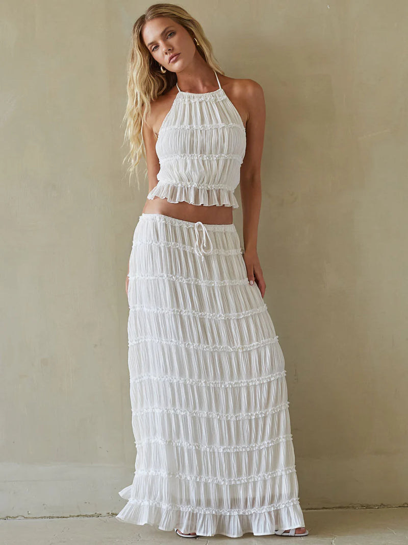 Long gathered skirt