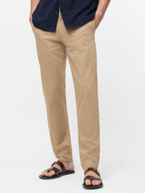 Regular stretch cotton chino pants