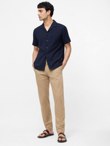 Regular stretch cotton chino pants
