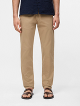 Regular stretch cotton chino pants