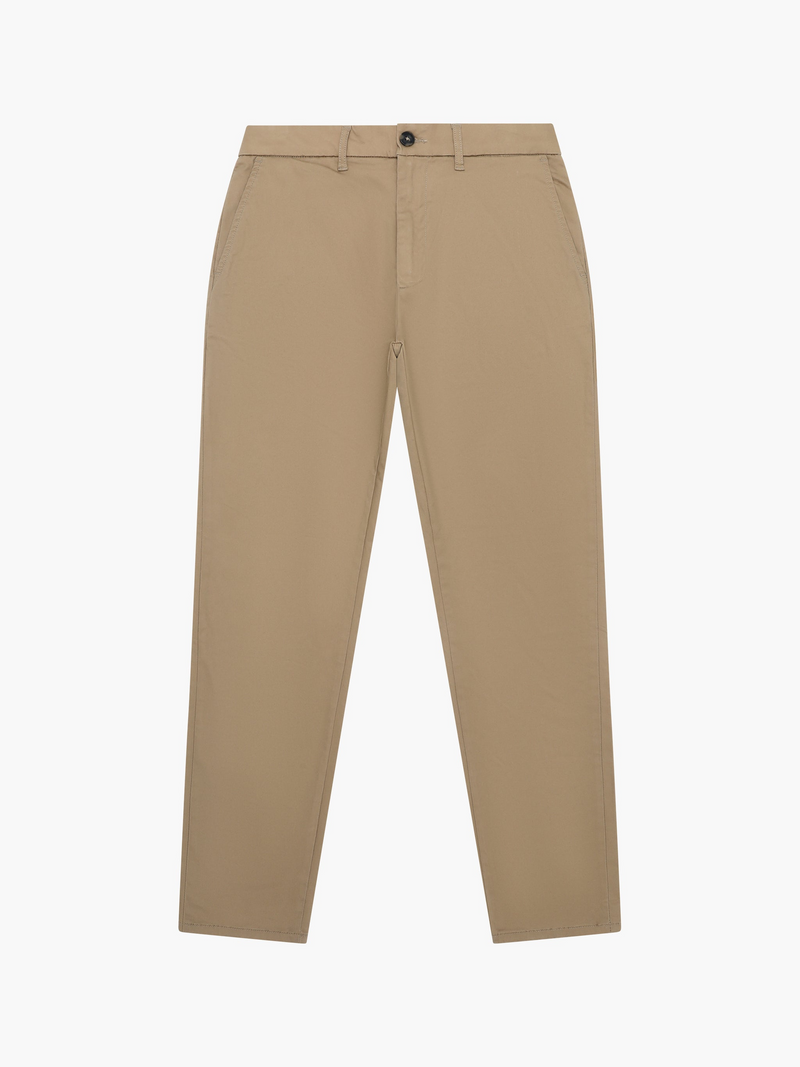 Regular stretch cotton chino pants