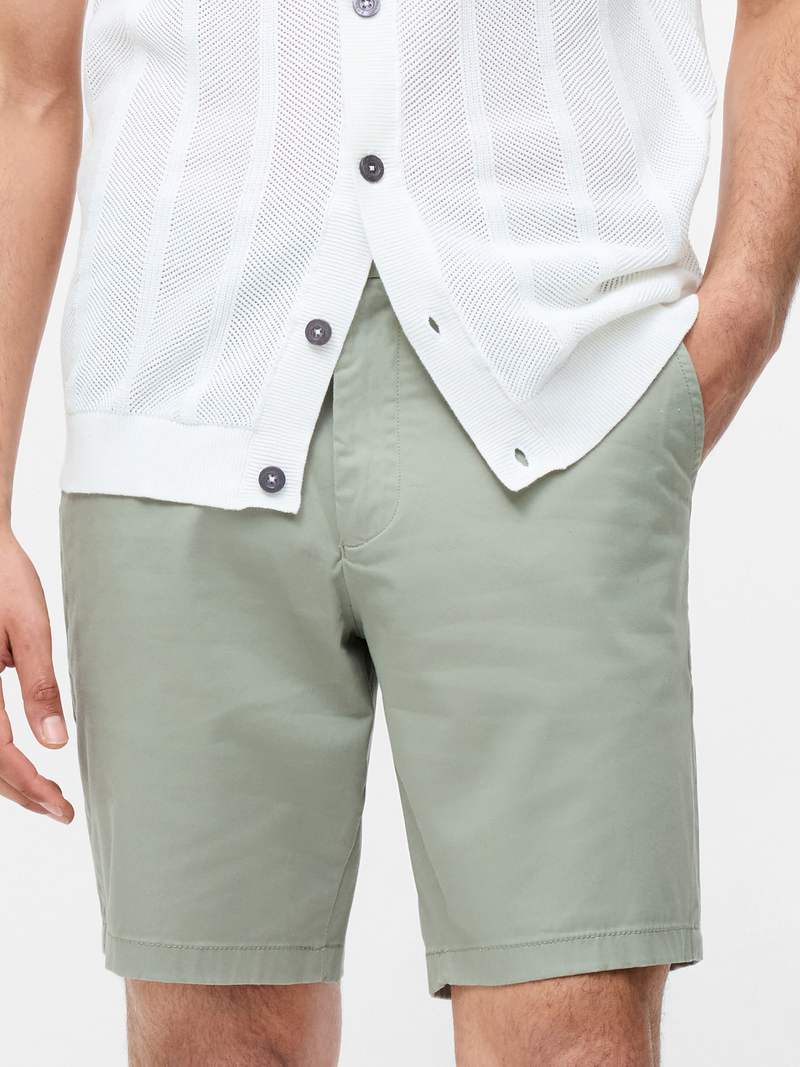 Short chino stretch en cotton